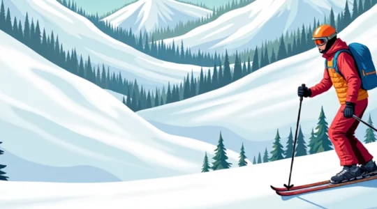skiing
